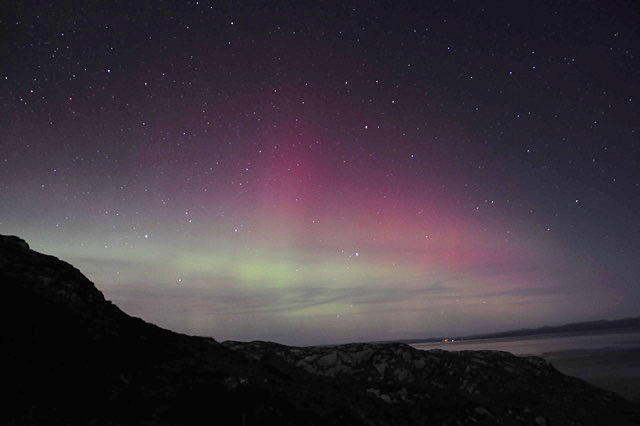 northern lights over Rona